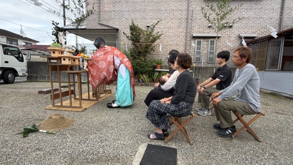 伊勢の地にて地鎮祭